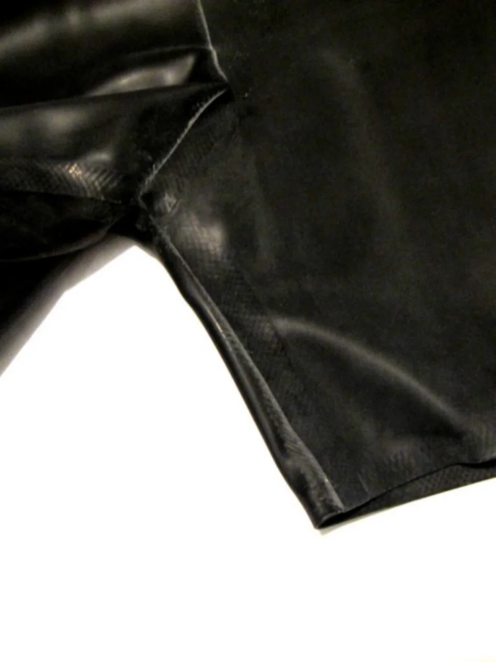 Men's Classic Latex Rubber Boxer Shorts Honour, New Black L